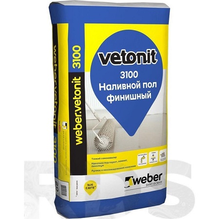 Vetonit 3100 Наливной пол финишный 1-15 мм, 20 кг.