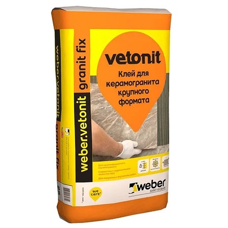 Vetonit GRANIT FIX клей для камня, плитки и керамогранита, С1, 25 кг.
