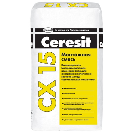 CX 15 Цемент высокопр д/монтажа, 25 кг.